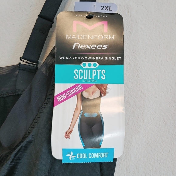 Maidenform Body Shaper Open Bust Wear-Your-Own-Bra Firm Control Shapewear Sz 2XL - Picture 2 of 10